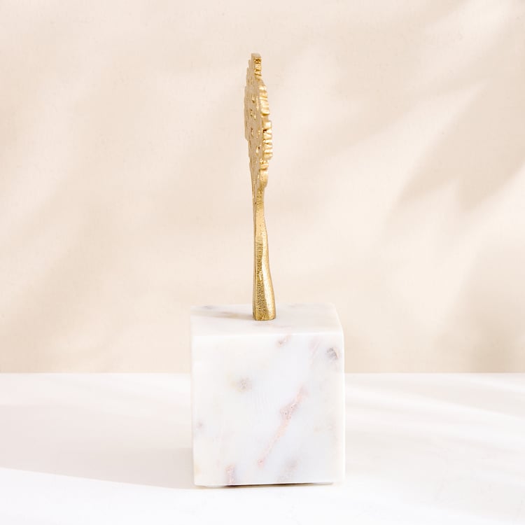 Oro Aluminium Tree of Life Table Accent - Small