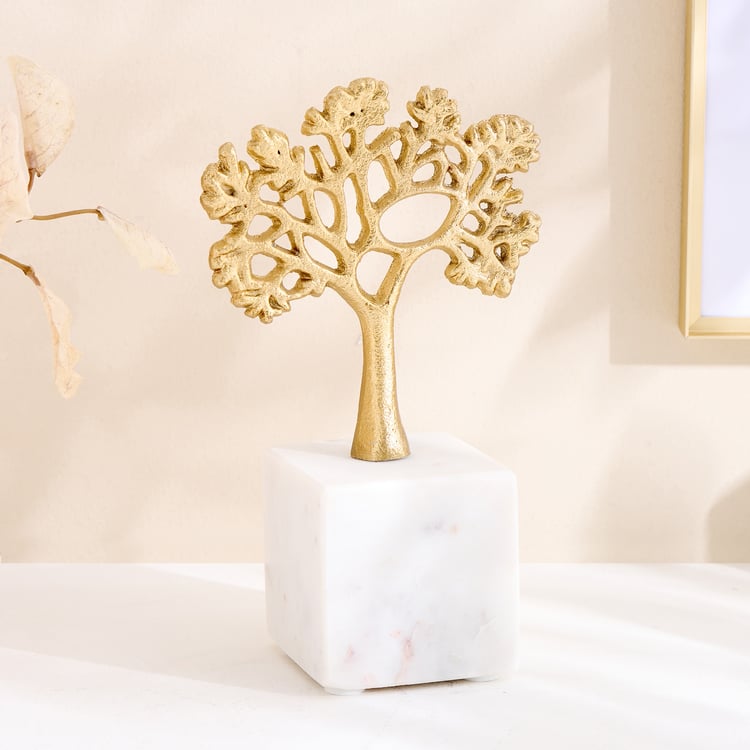 Oro Aluminium Tree of Life Table Accent - Small