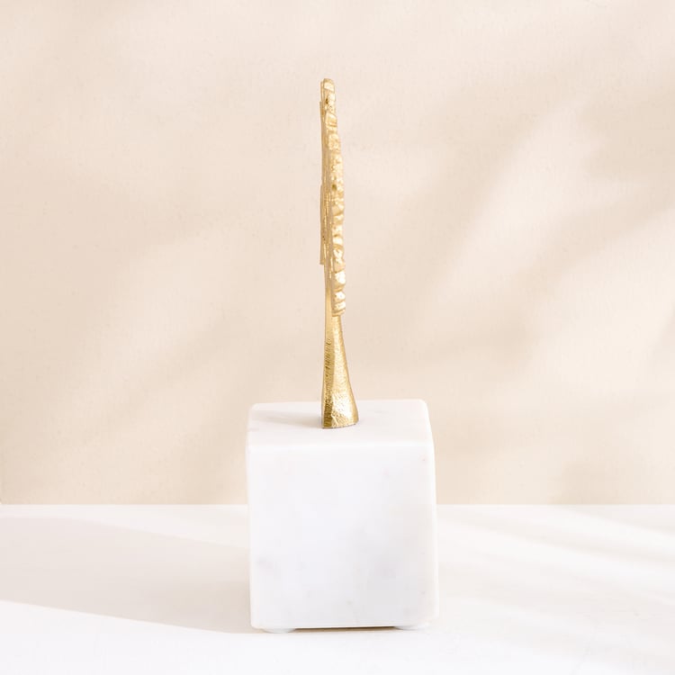 Oro Aluminium Tree of Life Table Accent - Small