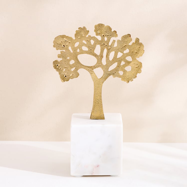 Oro Aluminium Tree of Life Table Accent - Small
