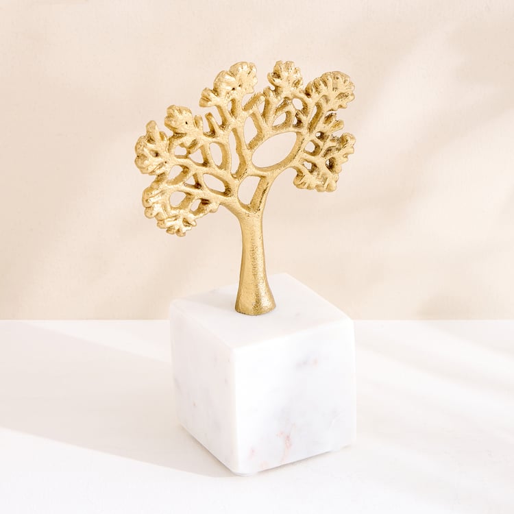Oro Aluminium Tree of Life Table Accent - Small