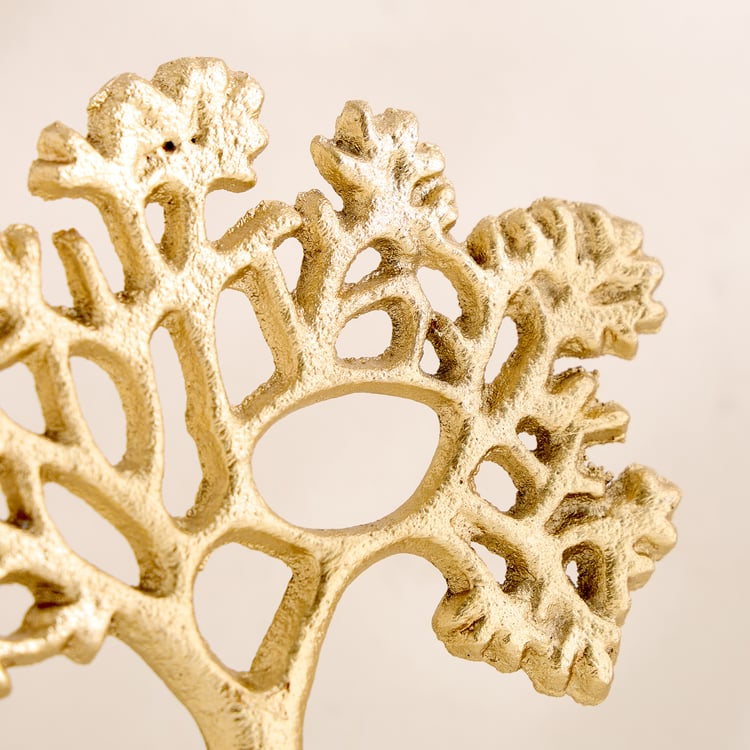 Oro Aluminium Tree of Life Table Accent - Small