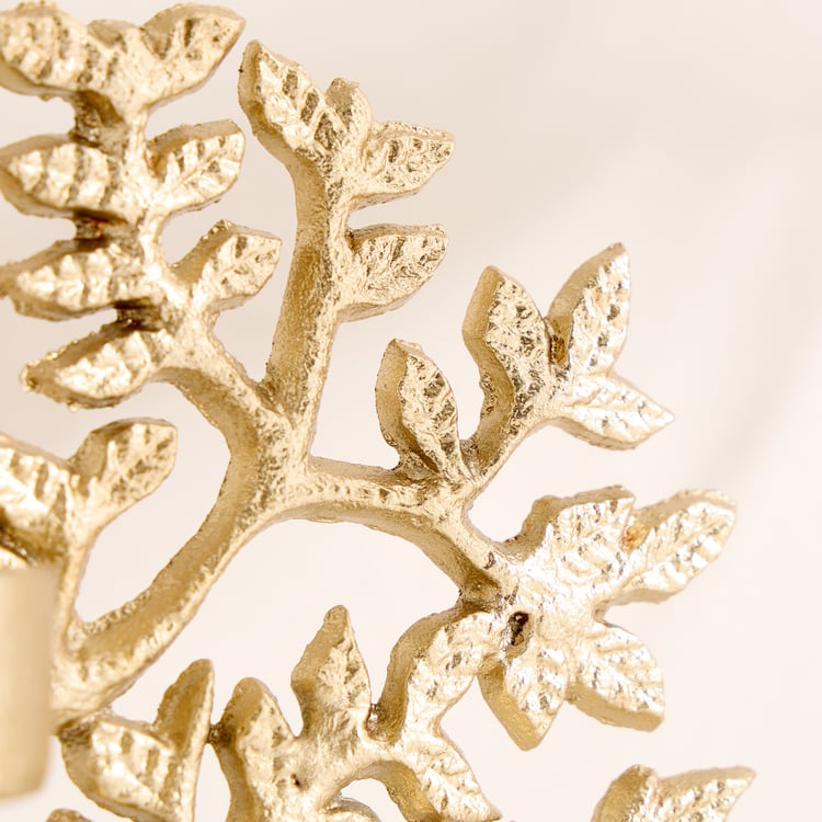 Oro Aluminium Tree of Life Multi T-Light Holder