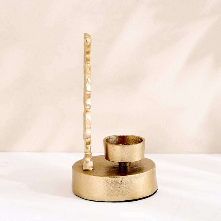 Oro Aluminium Tree of Life T-Light Holder