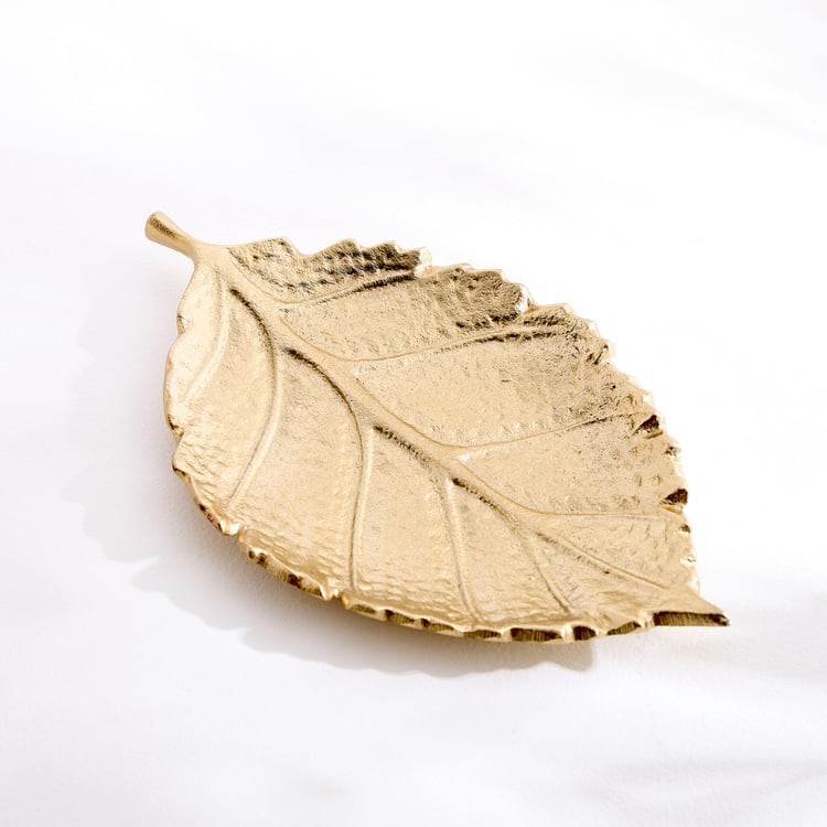 Oro Aluminium Leaf Decorative Platter