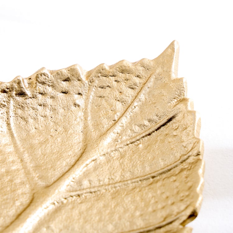 Oro Aluminium Leaf Decorative Platter