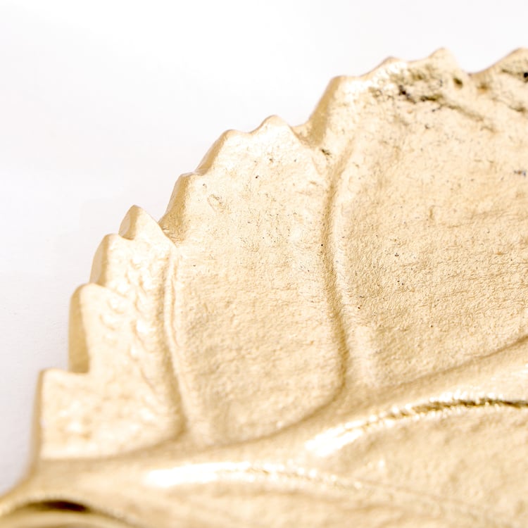 Oro Aluminium Leaf Decorative Platter