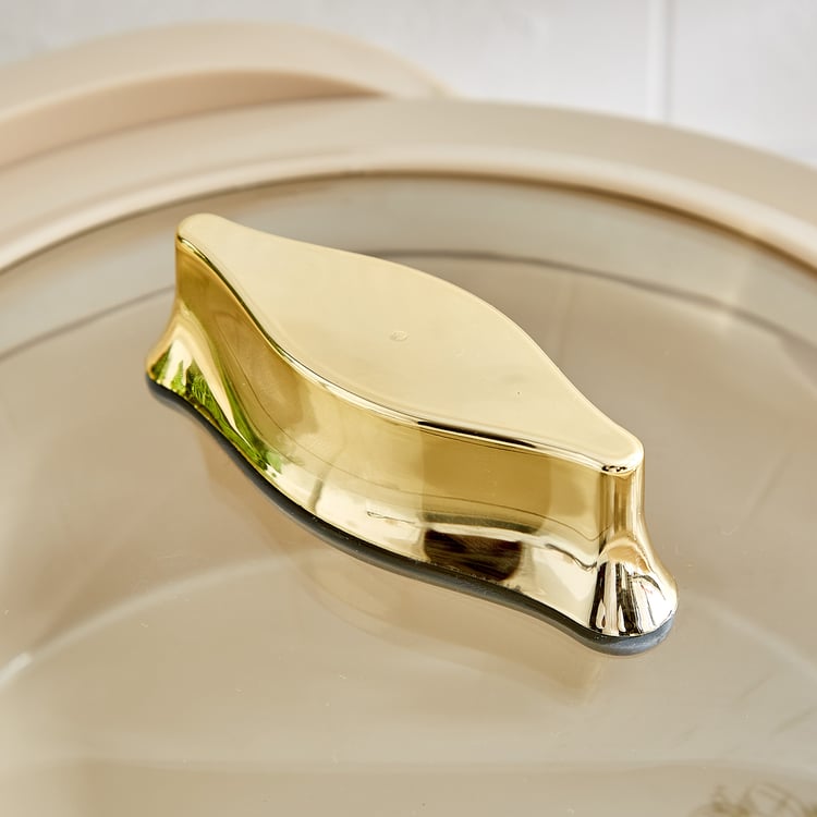 Auri Glazic Stainless Steel Electric Food Warmer Casserole with Lid - 1.5L