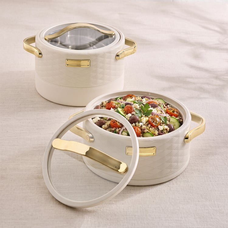 Auri Glazic Set of 2 Steel Casserole Set