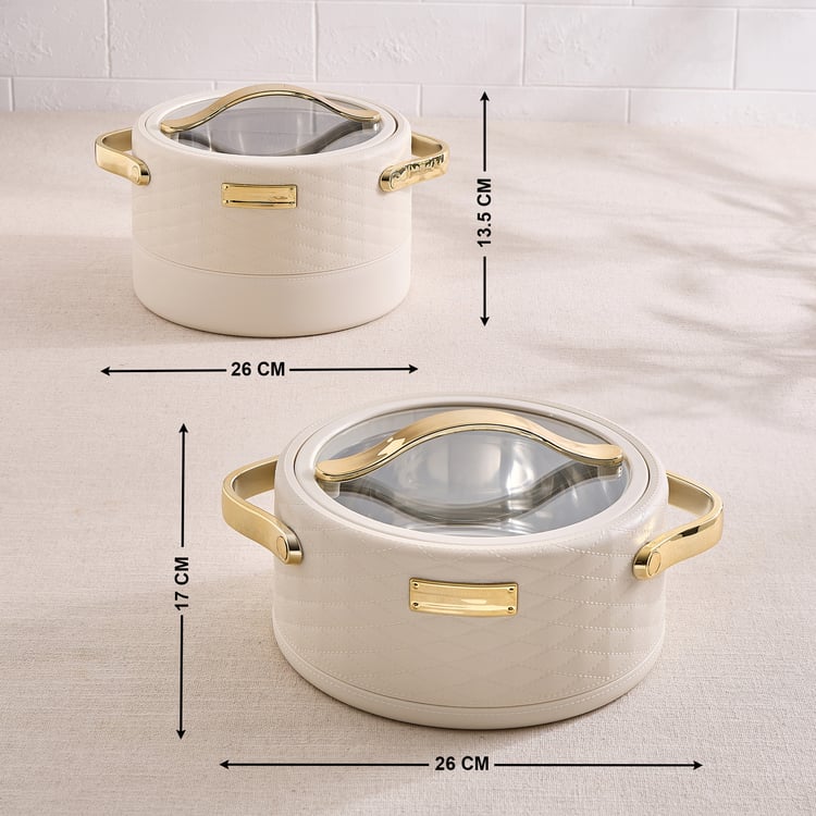 Auri Glazic Set of 2 Steel Casserole Set