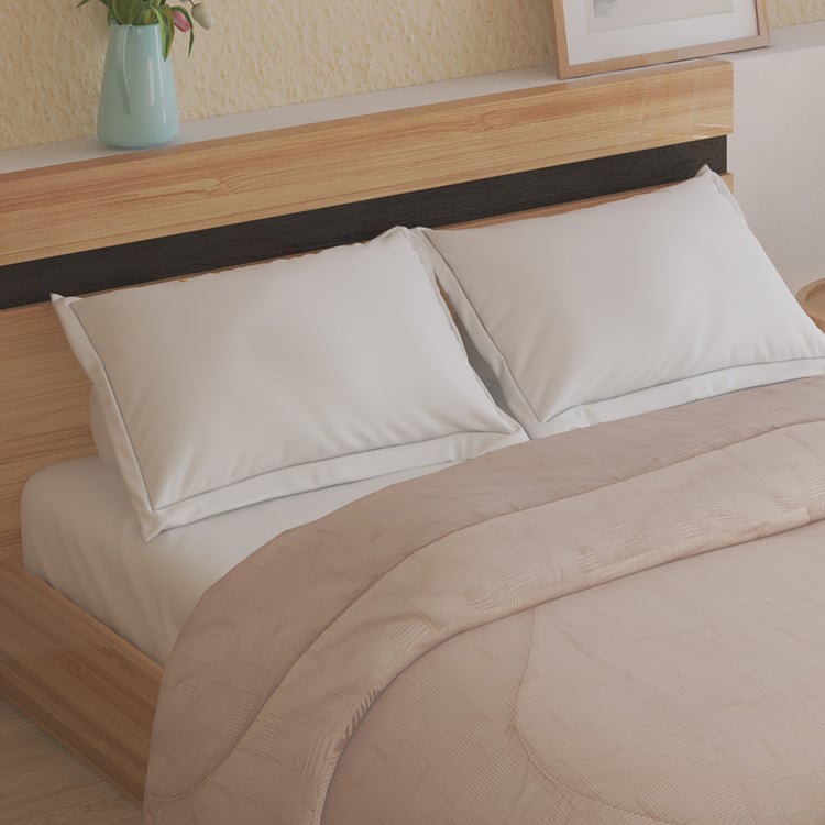 Nuqta Heather Cotton Printed Double Comforter