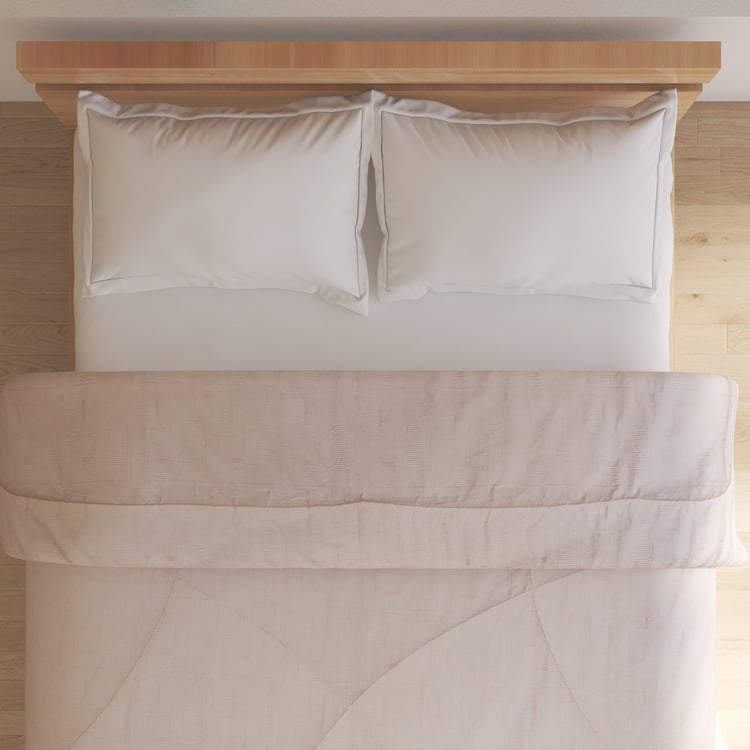 Nuqta Heather Cotton Printed Double Comforter