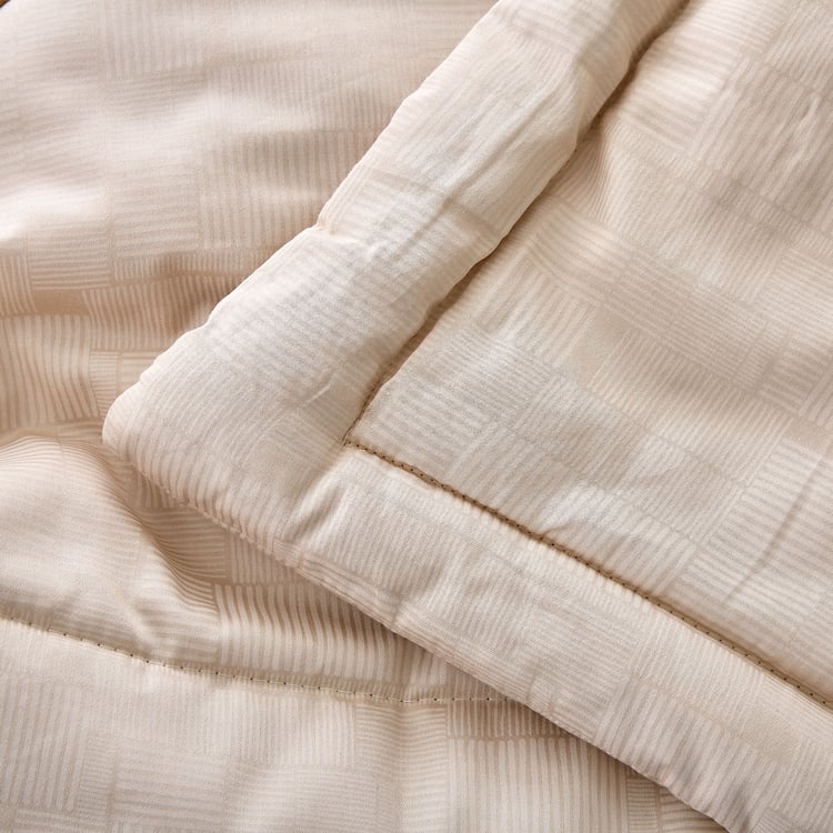 Nuqta Heather Cotton Printed Double Comforter