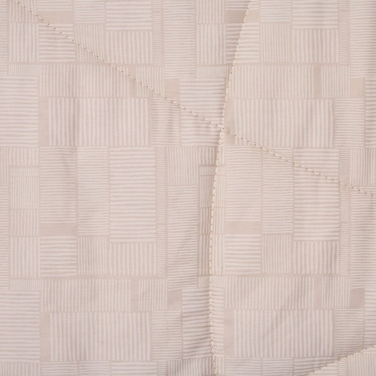 Nuqta Heather Cotton Printed Double Comforter