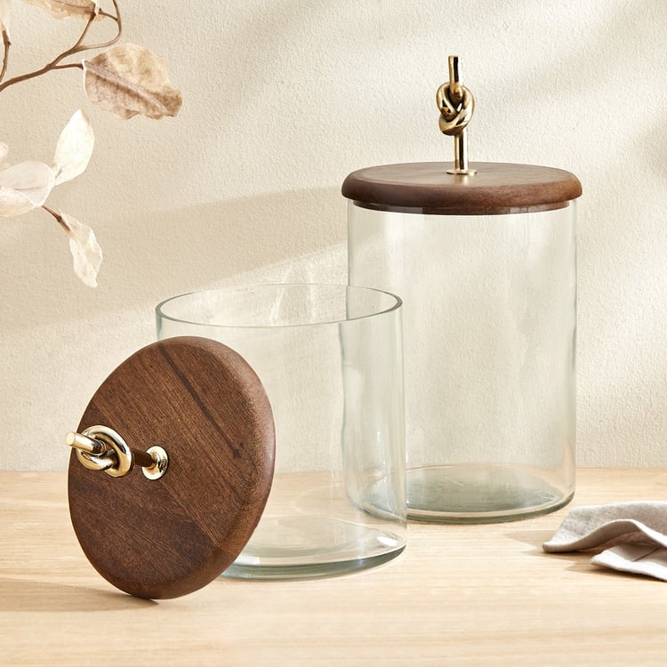 Nuqta Roi Glass Cookie Jar - Large