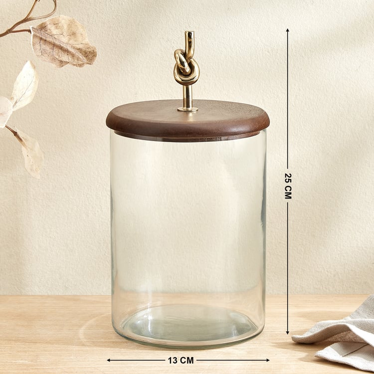 Nuqta Roi Glass Cookie Jar - Large