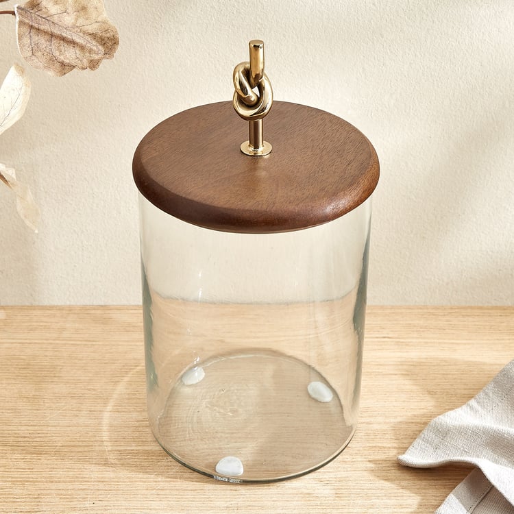 Nuqta Roi Glass Cookie Jar - Large