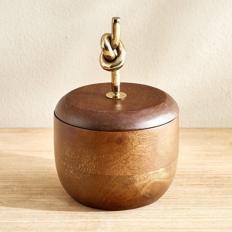 Nuqta Roi Set of 3 Wooden Condiment Set with Tray