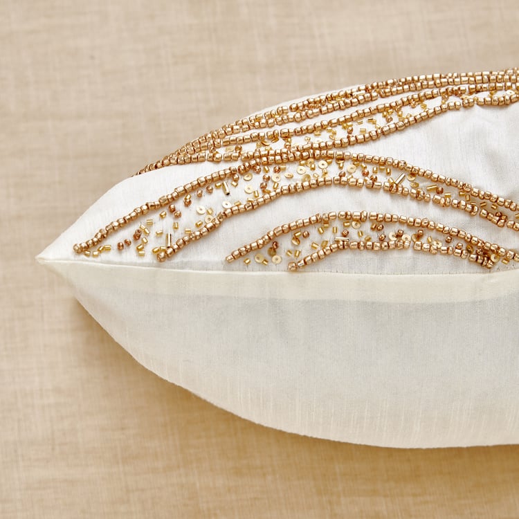 Glimmer Luxe Halo Extravagance Embellished Cushion Cover - 40x40cm