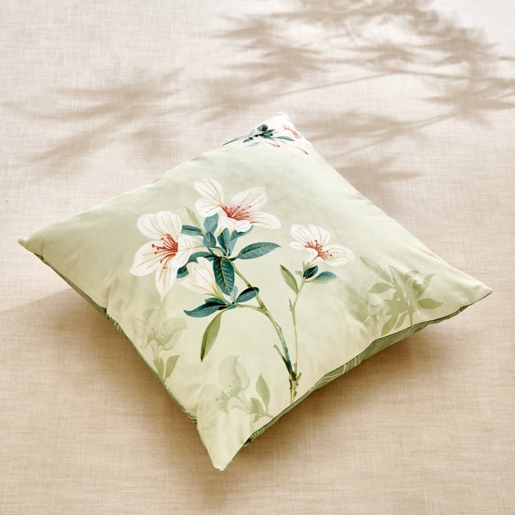 Maya Callanthe Floral Print Filled Cushion - 45x45cm