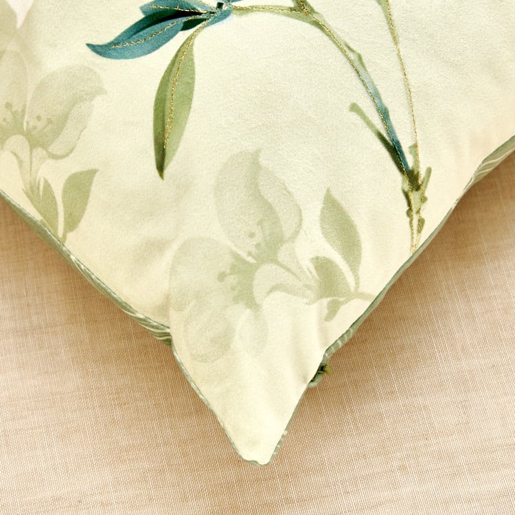 Maya Callanthe Floral Print Filled Cushion - 45x45cm