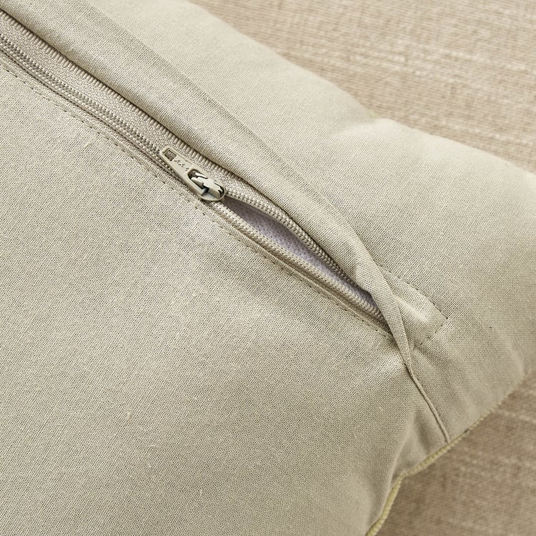 Oriental Calla Embroidered Filled Cushion - 50x30m