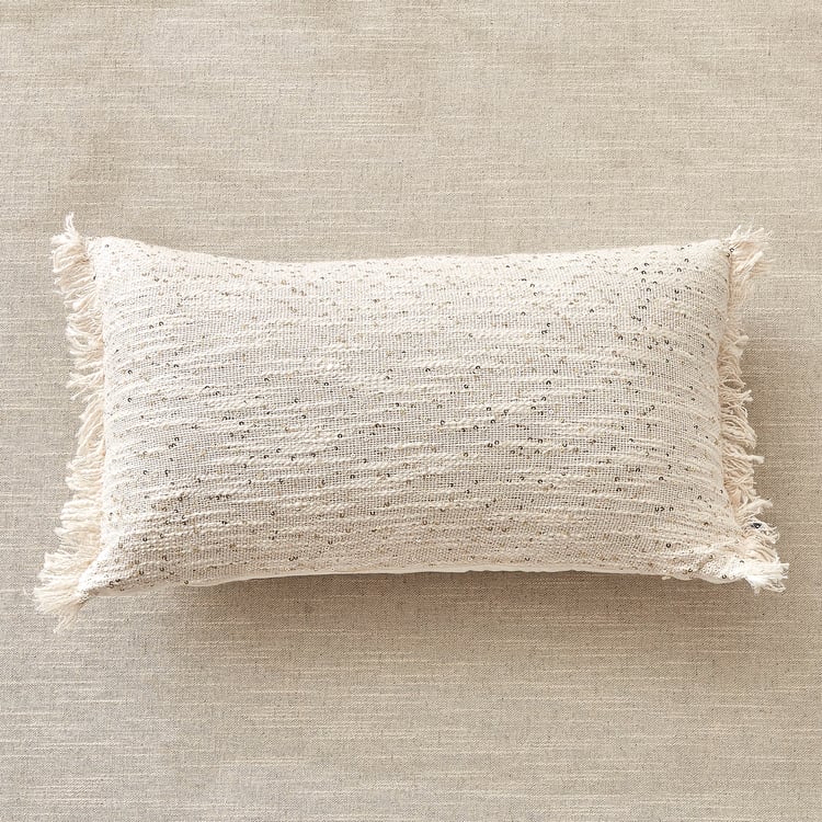 Alchemy Tansy Sequins Embellished Filled Cushion - 50x30cm