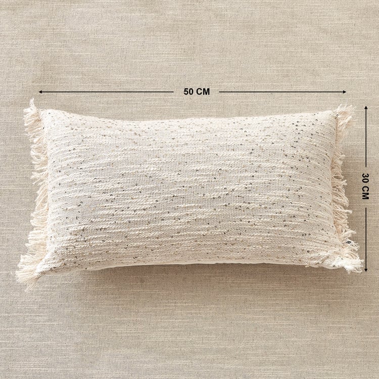 Alchemy Tansy Sequins Embellished Filled Cushion - 50x30cm