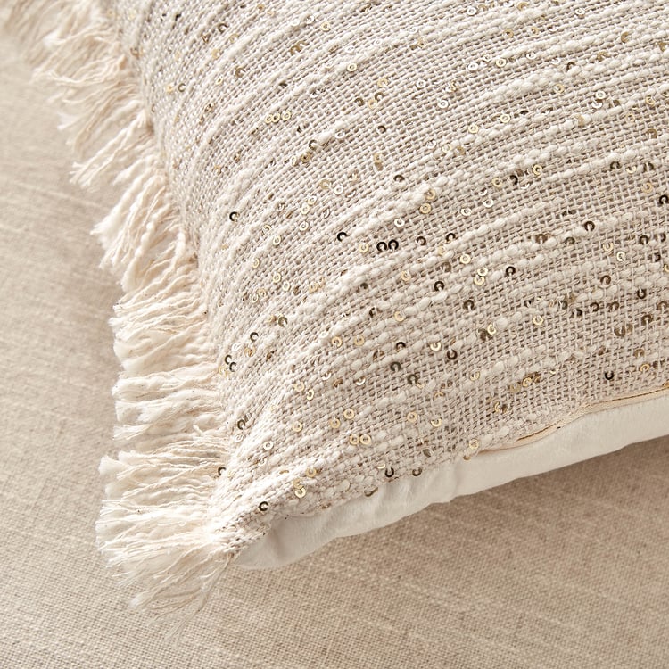 Alchemy Tansy Sequins Embellished Filled Cushion - 50x30cm