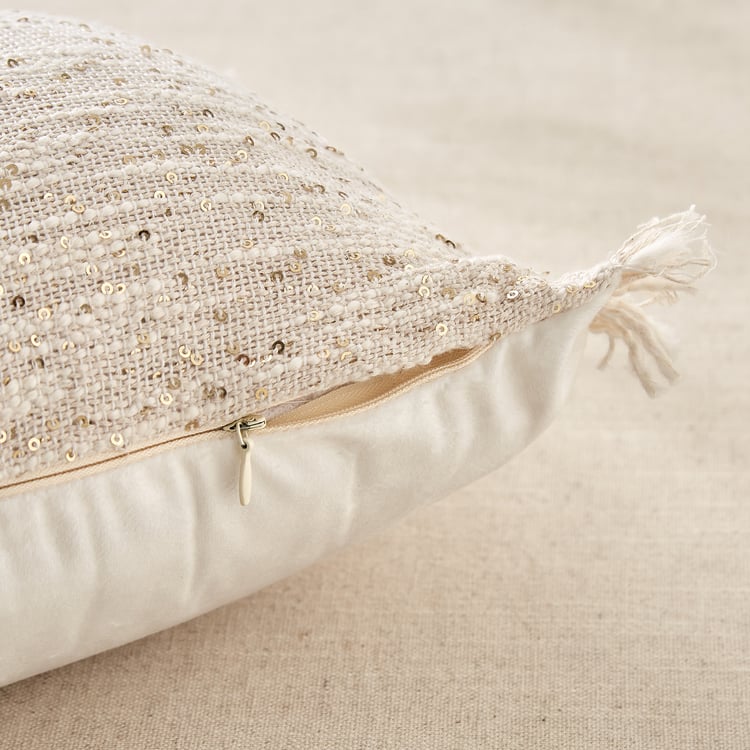 Alchemy Tansy Sequins Embellished Filled Cushion - 50x30cm