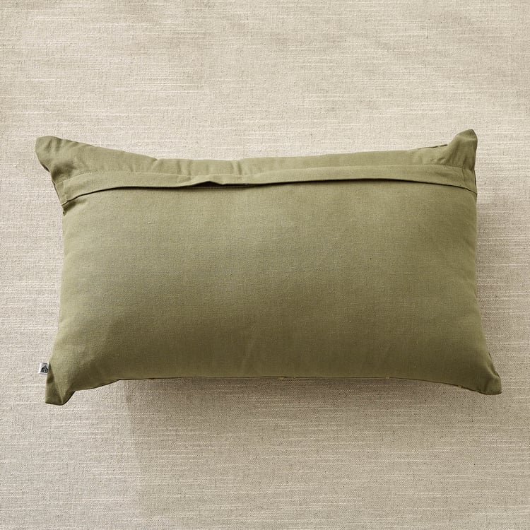 Nuqta Neriah Embroidered Filled Cushion - 50x30cm