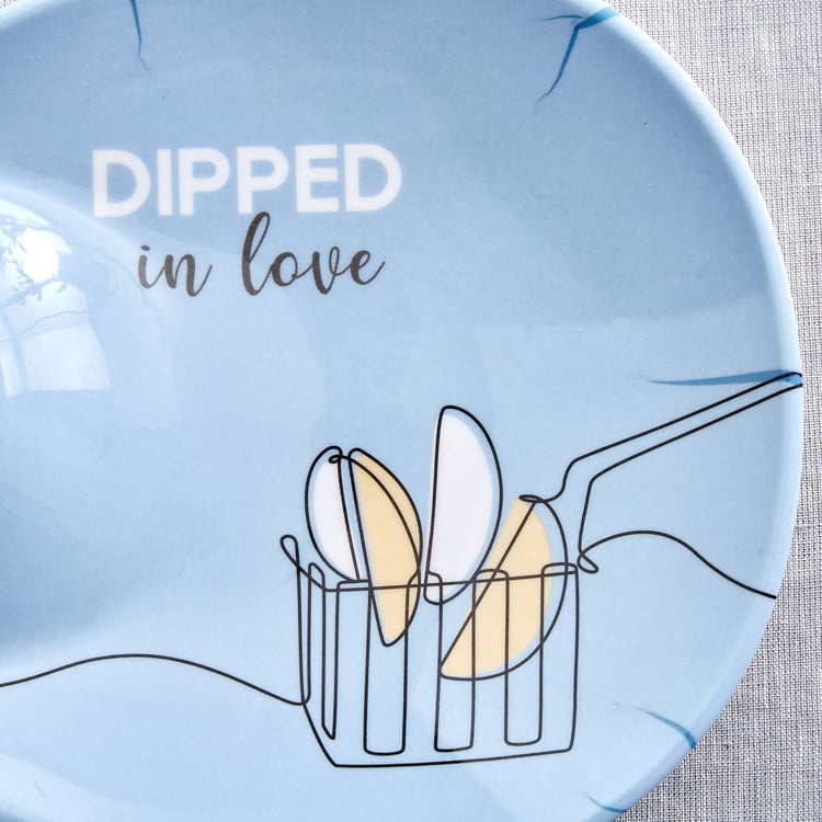 Bakers Pride Veha Set of 2 Melamine Printed Chip and Dip Platters