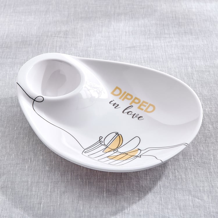 Bakers Pride Veha Set of 2 Melamine Printed Chip and Dip Platters