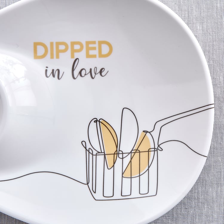 Bakers Pride Veha Set of 2 Melamine Printed Chip and Dip Platters