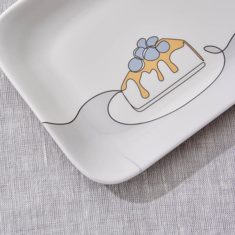 Bakers Pride Veha Melamine Printed Serving Platter - 35x13.5cm