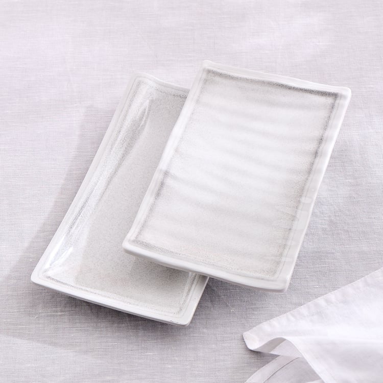 Silvano Melamine Serving Platter - 22.5x14.5cm