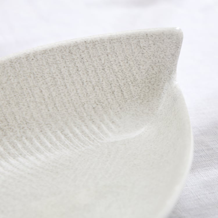 Silvano Melamine Leaf Serving Platter - 35.5x15.5x6cm