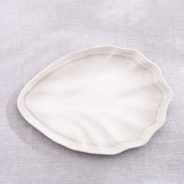 Silvano Melamine Petal Serving Platter - 28x20cm