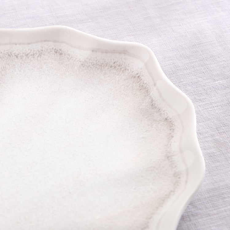 Silvano Melamine Petal Serving Platter - 28x20cm