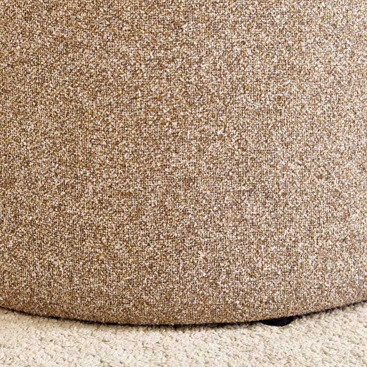 Elaine NXT Fabric Swivel Pouffe - Brown