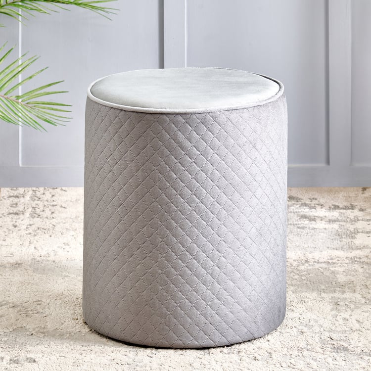 Murphy Plus Fabric Ottoman - Grey