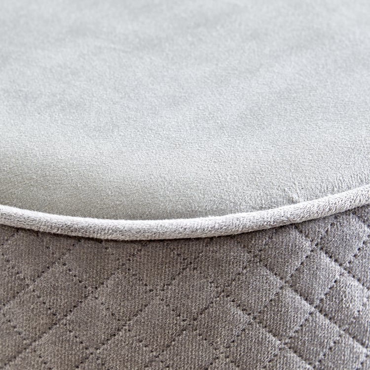 Murphy Plus Fabric Ottoman - Grey