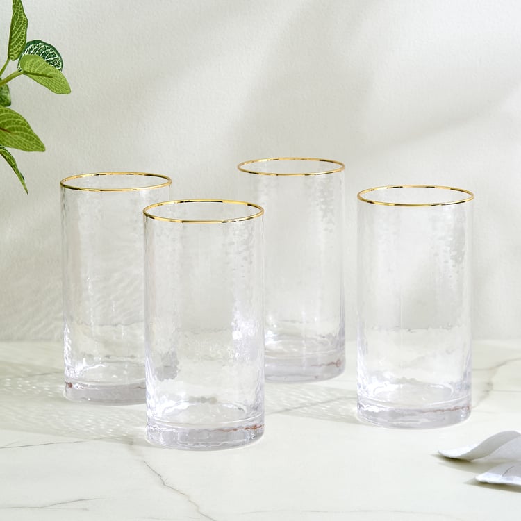 Wexford Kin Beat Set of 4 Hi Ball Glasses - 450ml