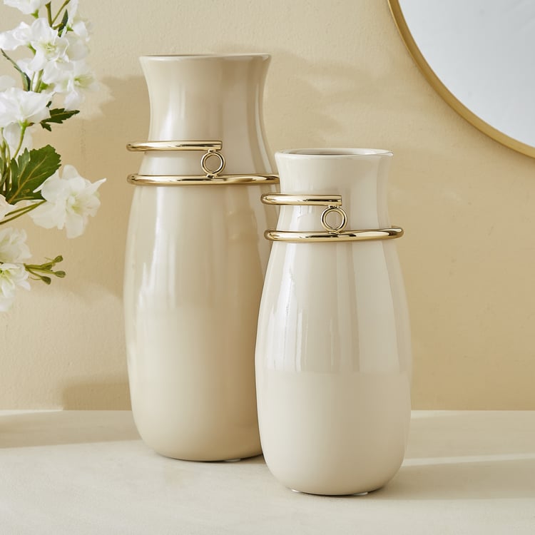 Moksha Loop Ceramic Vase - Large