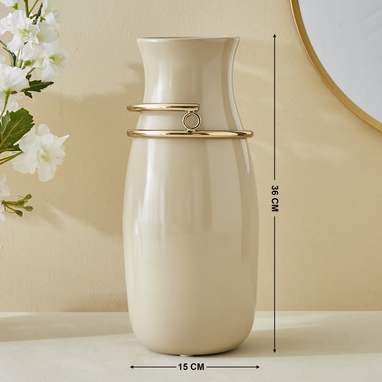 Moksha Loop Ceramic Vase - Large