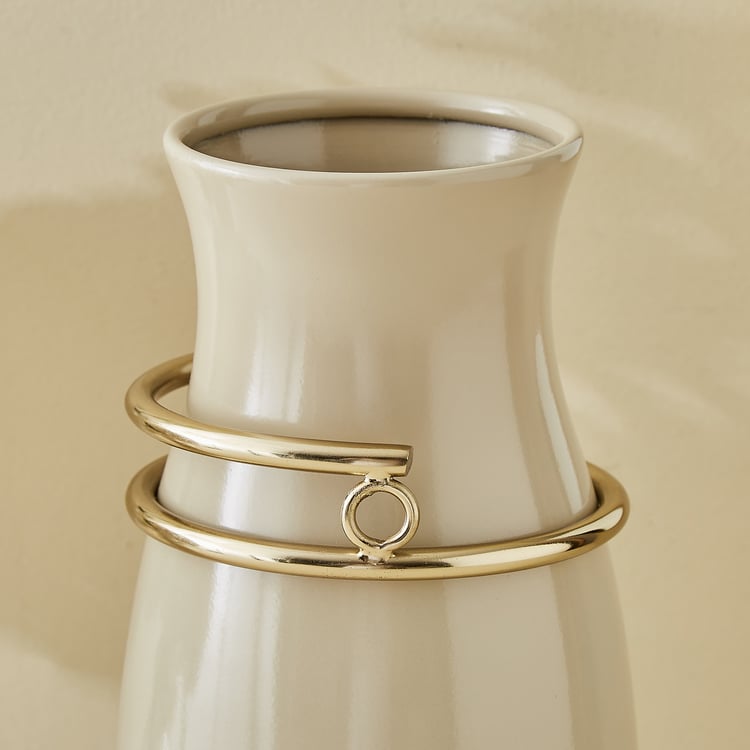 Moksha Loop Ceramic Vase - Large