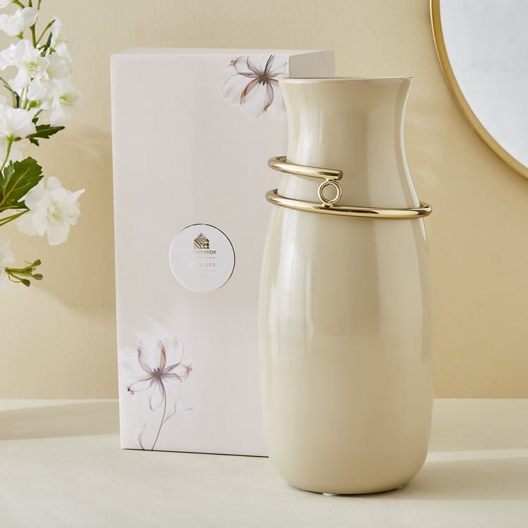 Moksha Loop Ceramic Vase - Large