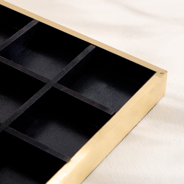 Evoke Grantley Wooden Tic Tac Toe Game Table Accent