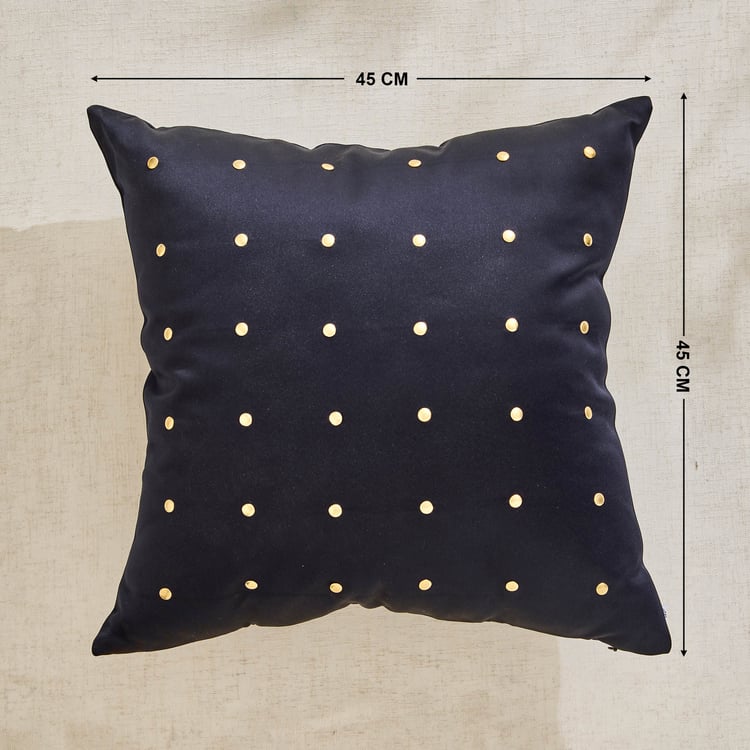 Brim Delta Embellished Filled Cushion - 45x45cm