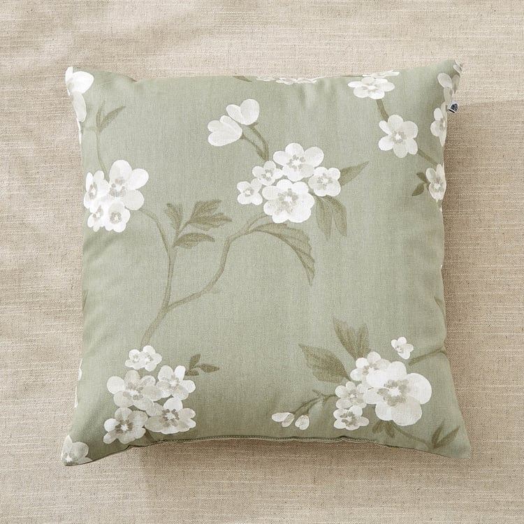 Ebony Grace Marcos Set of 2 Floral Print Filled Cushions - 40x40cm